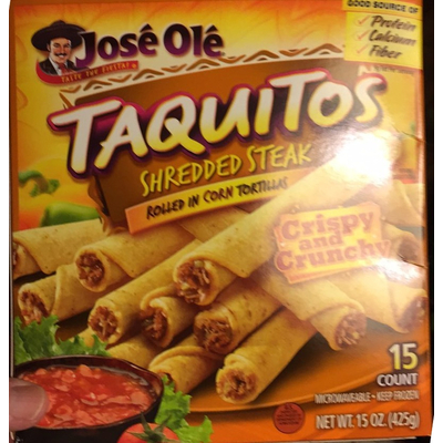 Taquitos, Shredded Steak