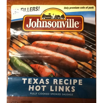 Texas Recipe Hot Links Smoked Sausage