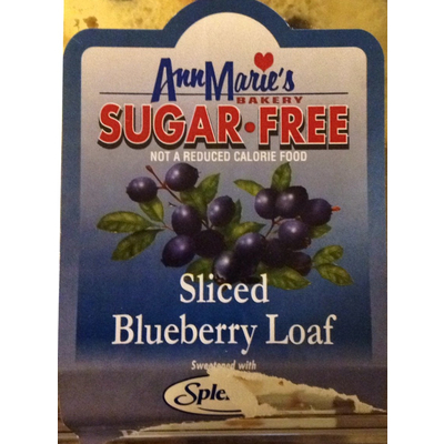 Sliced Blueberry Loaf, Sugar Free