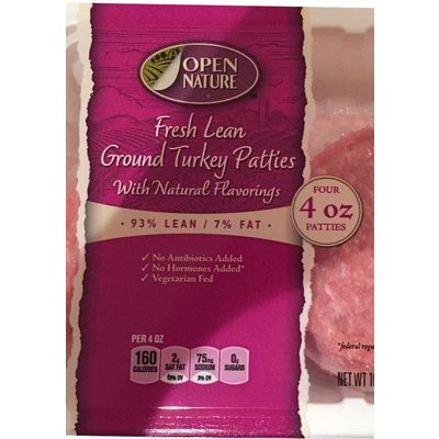 Fresh Lean Ground Turkey Patties