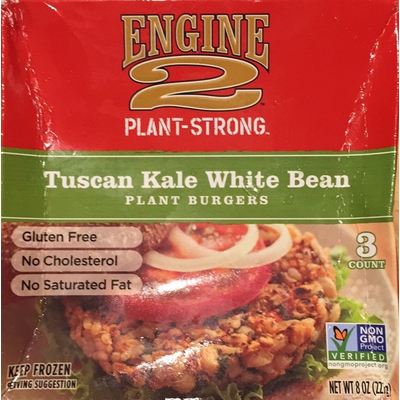 Plant Burgers, Tuscan Kale White Bean
