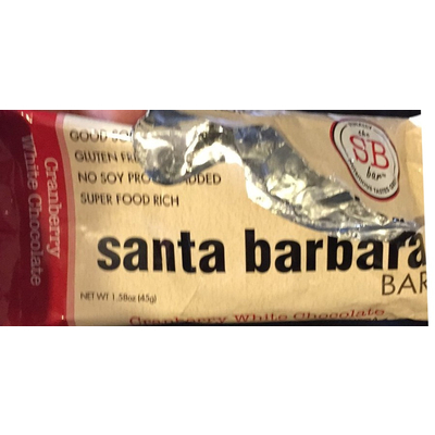 Santa Barbara Bar, Cranberry White Chocolate
