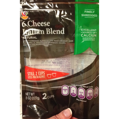 6 Cheese Italian Blend, Shredded