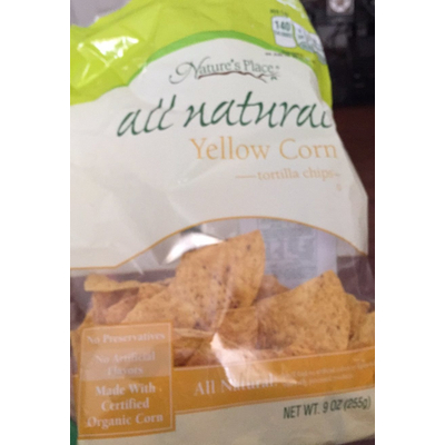 All Natural Tortilla Chips, Yellow Corn