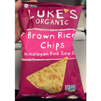 Brown Rice Chips, Himalayan Pink Sea Salt
