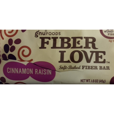 Fiber Love Bar, Cinnamon Raisin