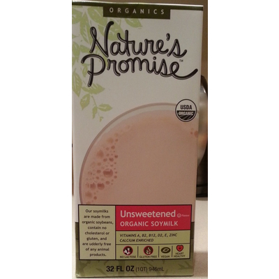 Soymilk, Organic, Unsweetened