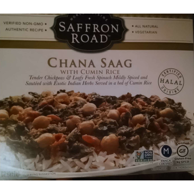 Chana Saag with Cumin Rice