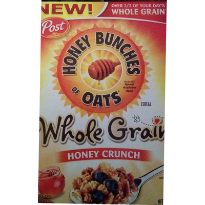Honey Bunches of Oats, Whole Grain Honey Crunch