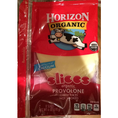 Organic Provolone Cheese Slices