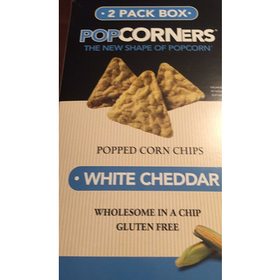 Popped Corn Chips, White Cheddar