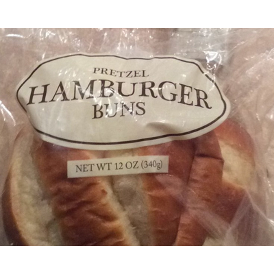 Pretzel Hamburger Buns