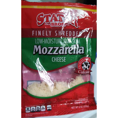Finely Shredded, Low-Moisture Part-Skim Mozzarella Cheese