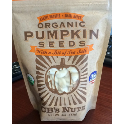 Organic Pumpkin Seeds, With a Bit of Sea Salt
