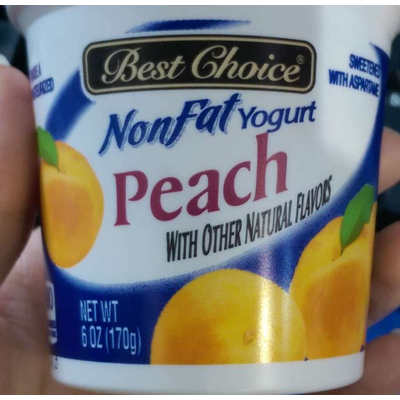 Nonfat Yogurt, Peach