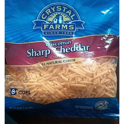 Shredded Cheese, Sharp Cheddar