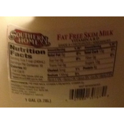 Fat Free Skim Milk