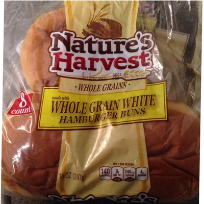 Hamburger Buns, Whole Grain White
