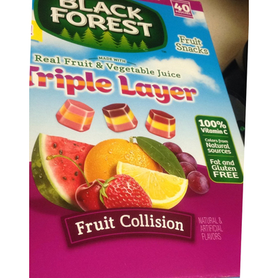 Triple Layer Fruit Snacks, Fruit Collision