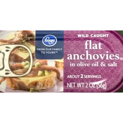 Flat Anchovies, in olive oil & salt