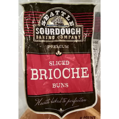 Brioche Buns, Sliced