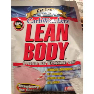 Carb Watchers Lean Body Meal Replacement Shake, Strawberry Ice Cream