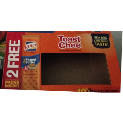 Toast Chee Cracker Sandwiches, Peanut Butter