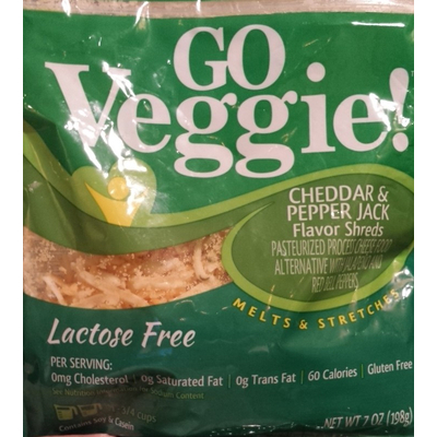 Flavor Shreds, Cheddar & Pepper Jack, Lactose Free