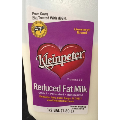 Milk, Reduced Fat
