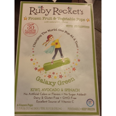 Frozen Fruit & Vegetable Pops, Galaxy Green