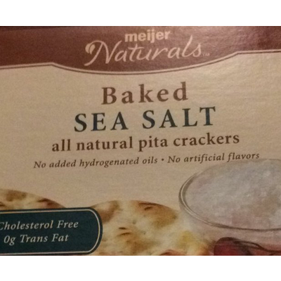 Pita Crackers, Baked Sea Salt