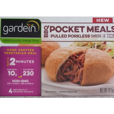 BBQ Pocket Meals, Pulled Porkless Shreds