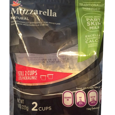 Shredded Low-Moisture Part-Skim Mozzarella Cheese