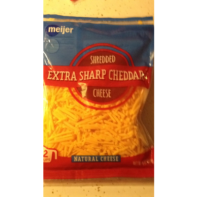 Shredded Cheese, Extra Sharp Cheddar