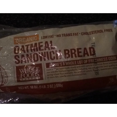 Organic Oatmeal Sandwich Bread