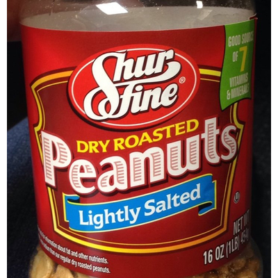 Peanuts, Dry Roasted Lightly Salted