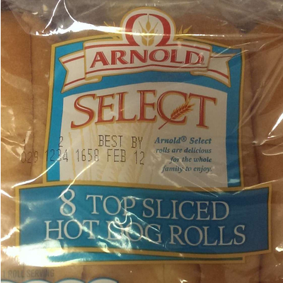Top Sliced Hot Dog Rolls