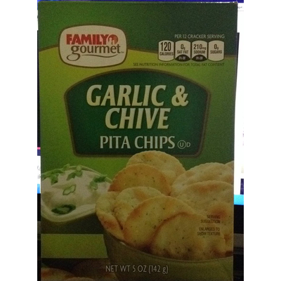 Pita Chips, Garlic & Chive