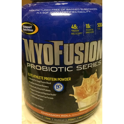 Myofusion Probiotic Series Elite Athlete Protein Powder, Cinnamon Roll