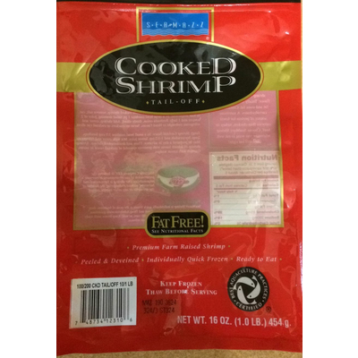 Cooked Shrimp, Tail-Off
