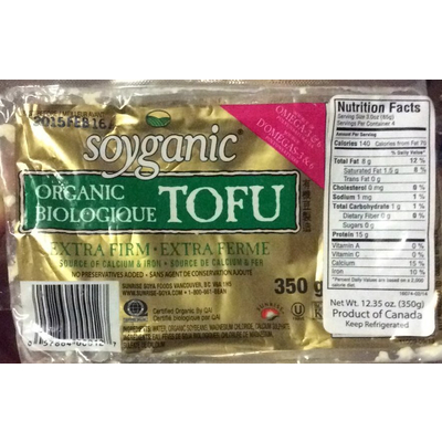 Organic Tofu, Extra Firm