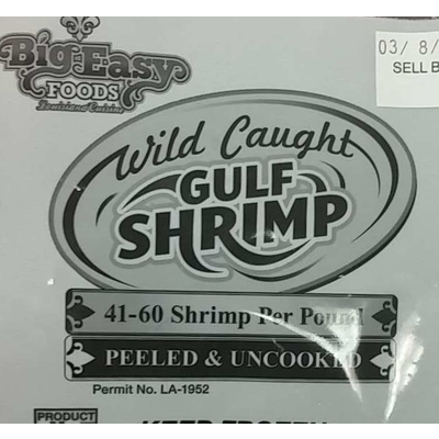 Gulf Shrimp, Peeled & Uncooked