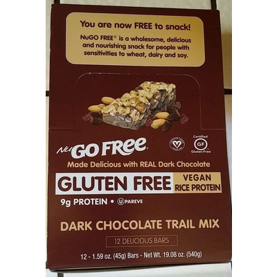 Gluten Free Bars, Dark Chocolate Trail Mix