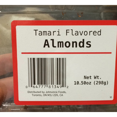 Almonds, Tamari Flavored
