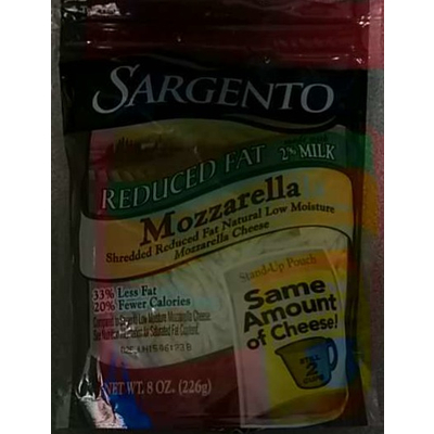 Shredded Cheese, Mozzarella, Reduced Fat