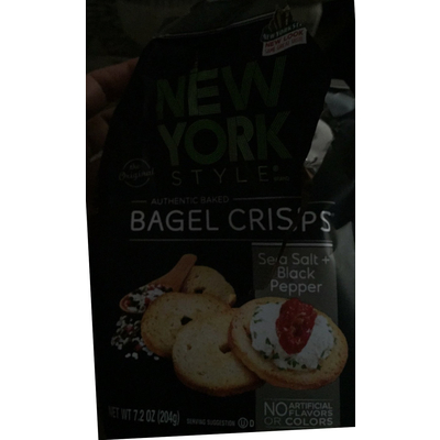 Bagel Crisps, Sea Salt & Black Pepper