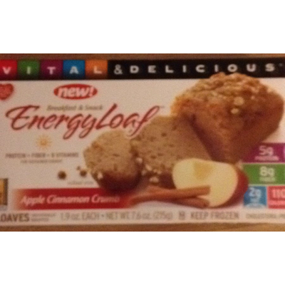 Energy Loaf, Apple Cinnamon Crumb