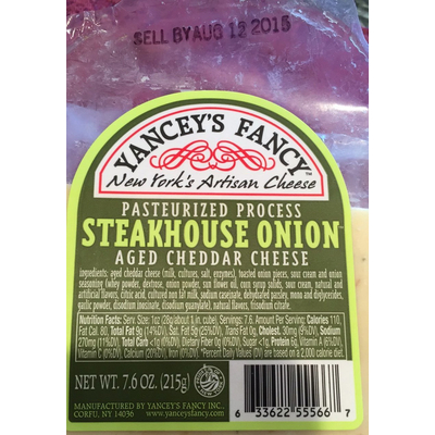 Cheddar Cheese, Steakhouse Onion
