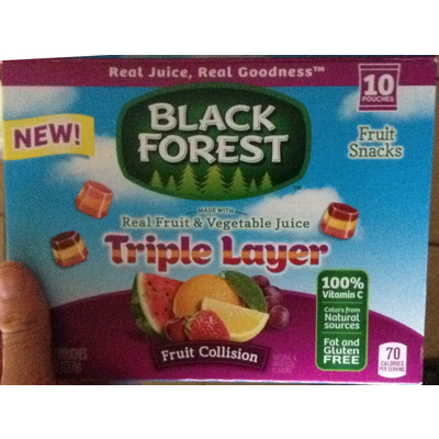 Fruit Snacks, Triple Layer, Fruit Collision