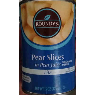 Pear Slices in Pear Juice, Lite